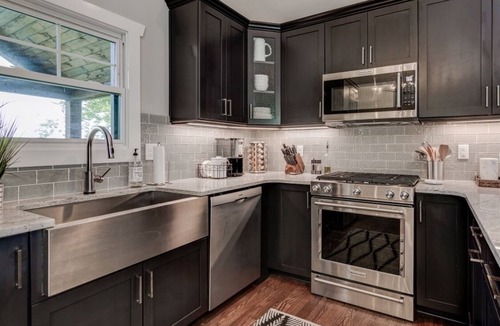 St. Stephens House | Modern Lake Hickory Home w/Dock, Kayaks, Firepit & Game Room