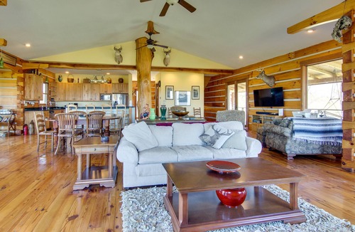 Marshall House | Mountain View & Fire Pit: Rustic Marshall Getaway!