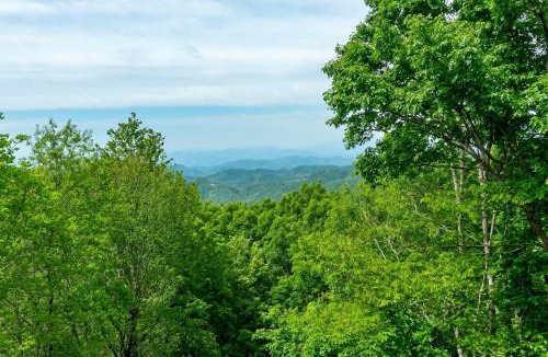 Wolf Laurel House | Mountain Views Private Sauna Wet Bar Hot Tub