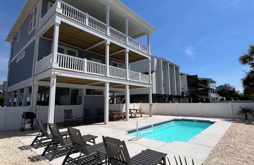 Ocean Isle Beach House | NEW Luxury 5 Bedroom, 5.5 Bathroom, Huge Private Pool, Incredible Ocean Views!