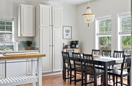 Tranquil Harbour House | One block to the beach with POOL and golf cart option!
