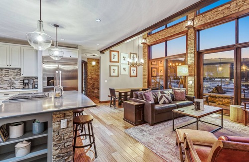 Breckenridge House | Panorama of entire Breck Resort, steps from free shuttle, unbeatable patio and amenities!