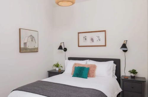 Rose City Park House | Quiet + Clean Backyard Bungalow in NE PDX. Kitchen, W/D, A/C.