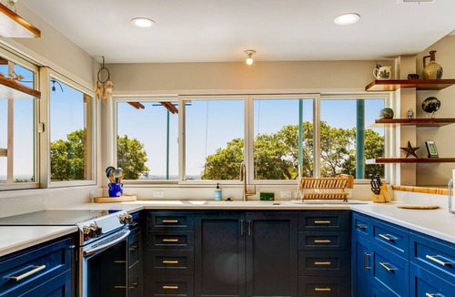 Johnson City House | Quiet, modern retreat with sweeping views, private pool, outdoor shower, & AC