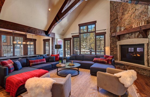 Four O'Clock House | Rare ski in/ski out Breckenridge luxury retreat, great room, wkspace, hot tub