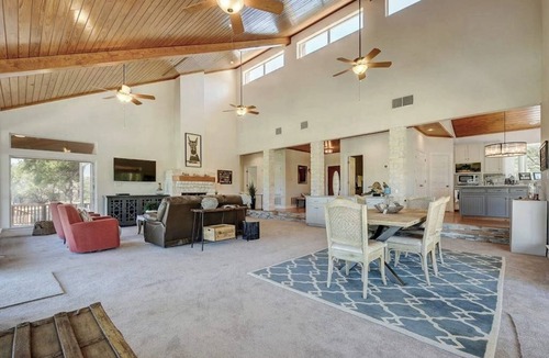 Spicewood House | Regal riverfront home with 2 cabins - 2 miles to marina