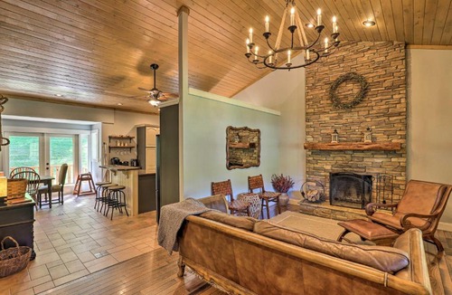 Burnsville House | Relax Fireside: Burnsville Gem w/Game Room & Deck