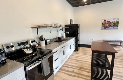 Pittsfield Apartment | RiverBend Loft | Modern Stay Near ATV & Snowmobile Trails