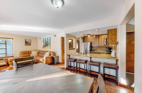 Edwards Condo | Riverfront, ground-floor condo with fireplace & fishing access - near Riverwalk