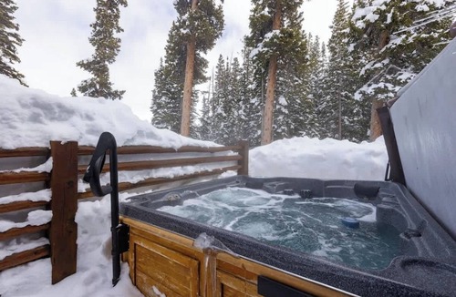 Quandary Village Cabin | Rustic Breckenridge Cabin w/Hot Tub & Forest View