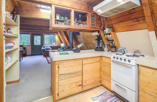 North Douglas Cabin | Rustic Douglas Island A-frame Cabin in the woods