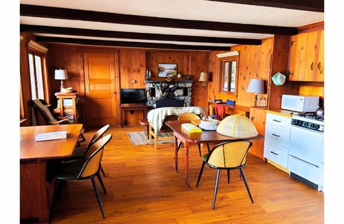 Center Harbor Cabin | Rustic Lakefront Retreat: Private Lake Access and Boat Dock