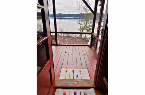 Center Harbor Cabin | Rustic Lakefront Retreat: Private Lake Access and Boat Dock