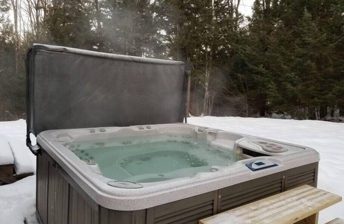 Bath House | Secluded Lumberjack Cabin w/Hot Tub, Pool & Lake