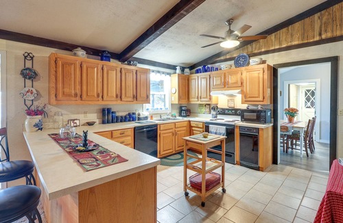 Anthony House | Serene Lakefront Getaway with Fire Pit & Grill!