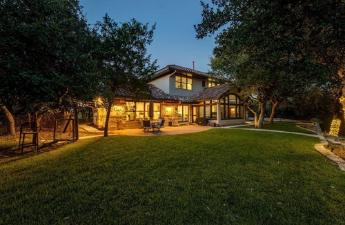 Coves On Lake Travis House | Spacious retreat, pool and hot tub within walking distance of Lake Travis.