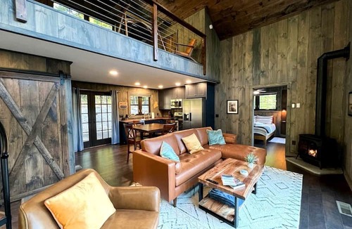 Bridgton House | Spectacular Modern Barn Nestled in the Trees in Bridgton, Maine