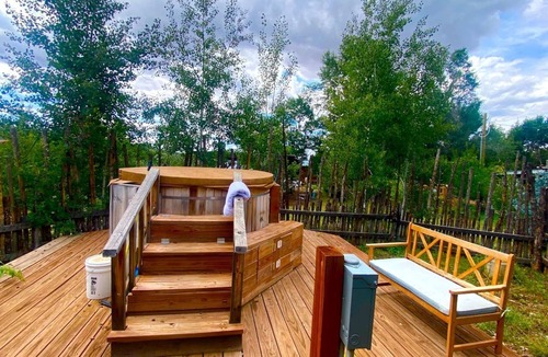 San Cristobal Cabin | Studio Cabin Suite on Organic Farm Stay near Taos, New Mexico