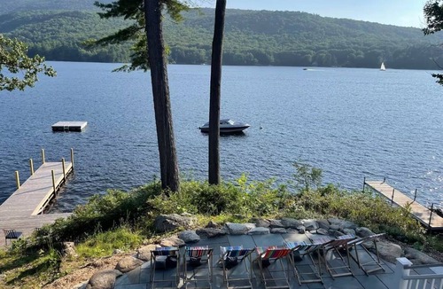 Mount Sunapee House | SUNAPEE LAKEFRONT! New 6-Bedroom Lake House, deepwater dock 180 ft. of shoreline