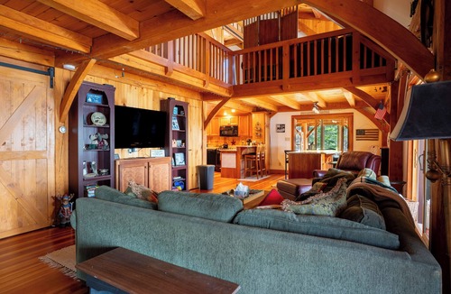 Whitefield Cabin | The Camp: Private Beach, Dock & Lake Views
