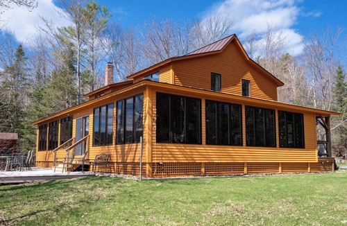 Whitefield Cabin | The Camp: Private Beach, Dock & Lake Views