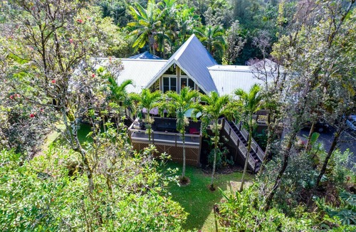 Keaau House | Tropical, Hawaiian-style A-frame Home