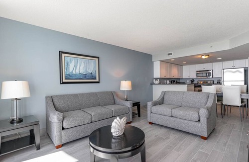 Downtown Myrtle Beach Condo | Watch dolphins from balcony - 10 people - access to everything! 3bd/3bth