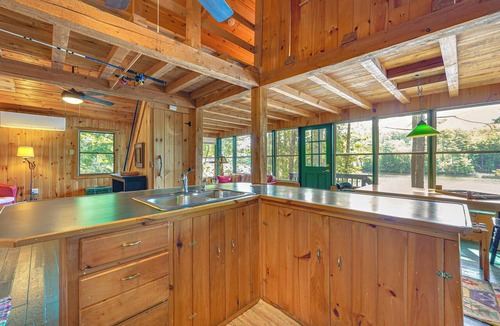 Litchfield Cabin | Waterfront Sand Pond Cabin w/Views & Fire Pit