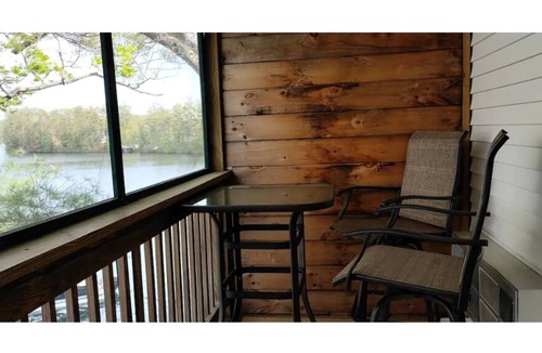Winnisquam Condo | Waterfront Studio-King bed, Kitchen, Private Porch