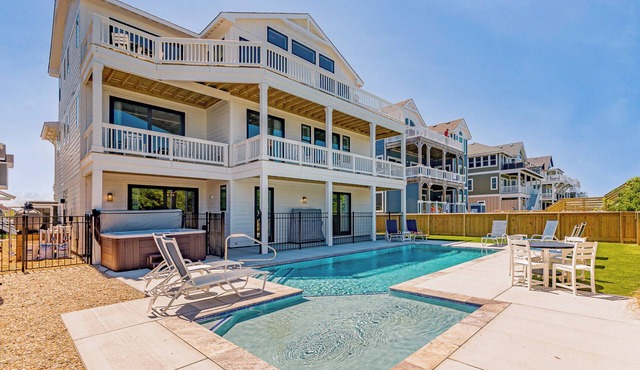 Aftermath - Corolla, Ocean Sands, Oceanfront Luxury, Pool, Hot Tub, Elevator, Rec Room