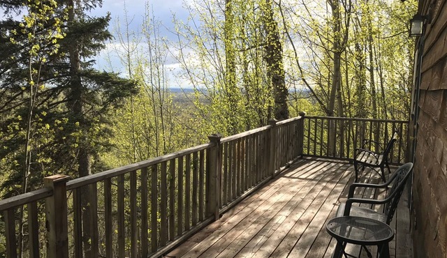 Birchcrest Cabin On Unique Ridge Top With Views of Denali and the Alaska Range