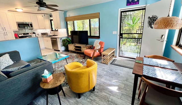 Charming 1-bedroom ground floor Ohana apartment in lovely Pāhoa with WiFi
