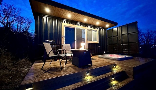 Creekside Container Glamping for a Nature Escape in Monument, Colorado