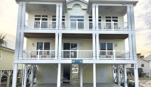 Custom built beach home with a private pool!
