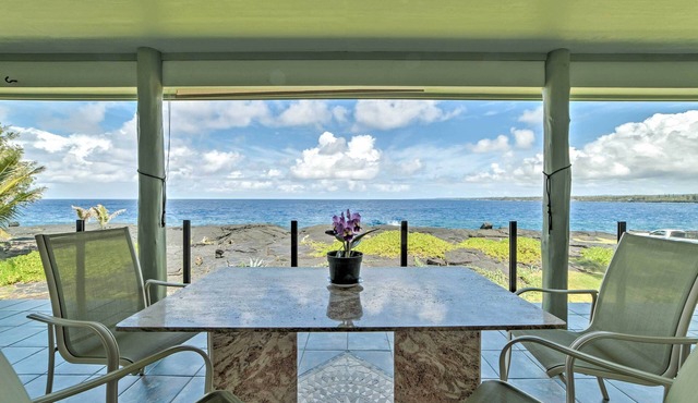 Direct Oceanfront, Big Island Home