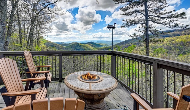 Epic Mtn Views/Near AVL/Deck/Firepit/Modern Cabin