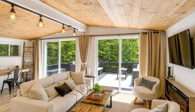 High-Design Monroe Cabin on 2 Private Acres!