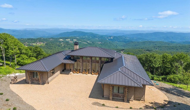 High View: Brand-New 5,100 Sq Ft Nordic-Inspired Mountain Estate with Four-State Views