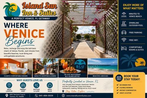 Island Sun Inn & Suites - Historic Venice & Beach Getaway