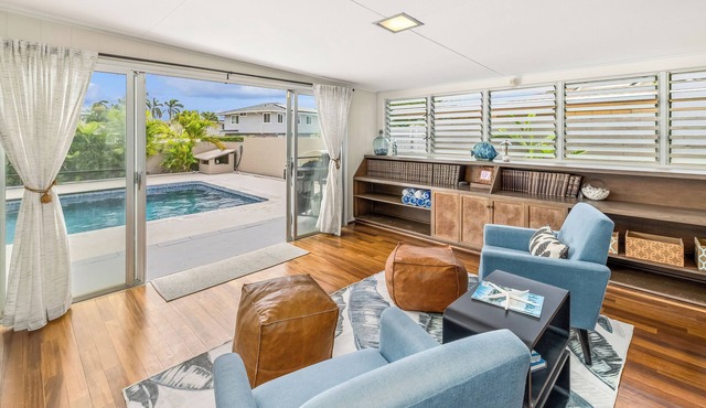 Kahala Cottage by Gather: Cottage w/Private Pool, A/C, Walk to Beach and Shops