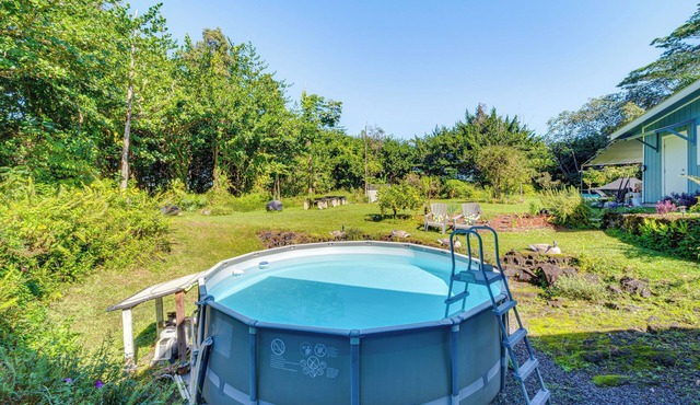 Keaau Apartment on Beautiful Acre w/Pool & Deck!
