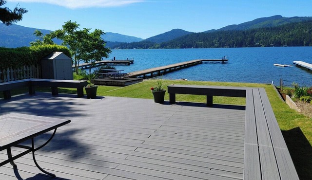Lake Whatcom waterfront home with panoramic views.