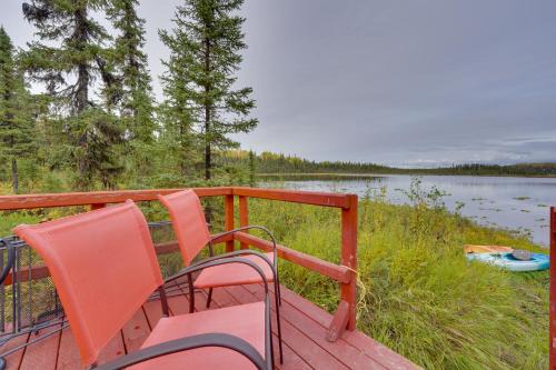 Lakefront Bliss! Ultimate Soldotna Retreat w/Deck