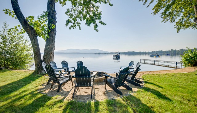 Lakefront Center Ossipee Home w/Boat Dock!