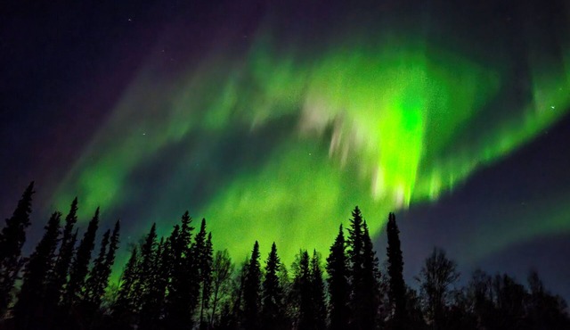 ^LOG CABIN ON THE RIVER! Alaskan Aurora Adventure