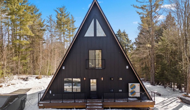 Modern A-Frame Cabin 3BR + Loft Luxury Retreat in Windham, NY in Windham