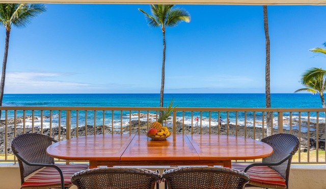 Oceanfront 2nd Floor Corner Unit. Largest two bedroom that sleeps 5 in beds! D18
