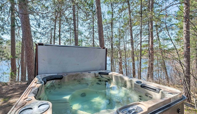Quiet Waterfront Cabin w/Dock, Game Room, Hot Tub