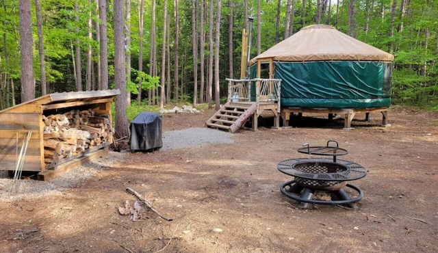 Rufus III Yurt on the river