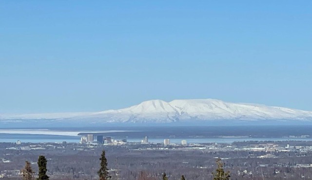 Stunning Alaskan home in Anchorage on edge of wilderness. Dog friendly.